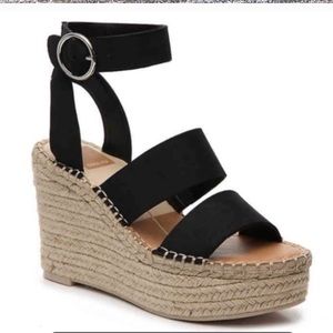 DOLCE VITA BLACK WEDGES